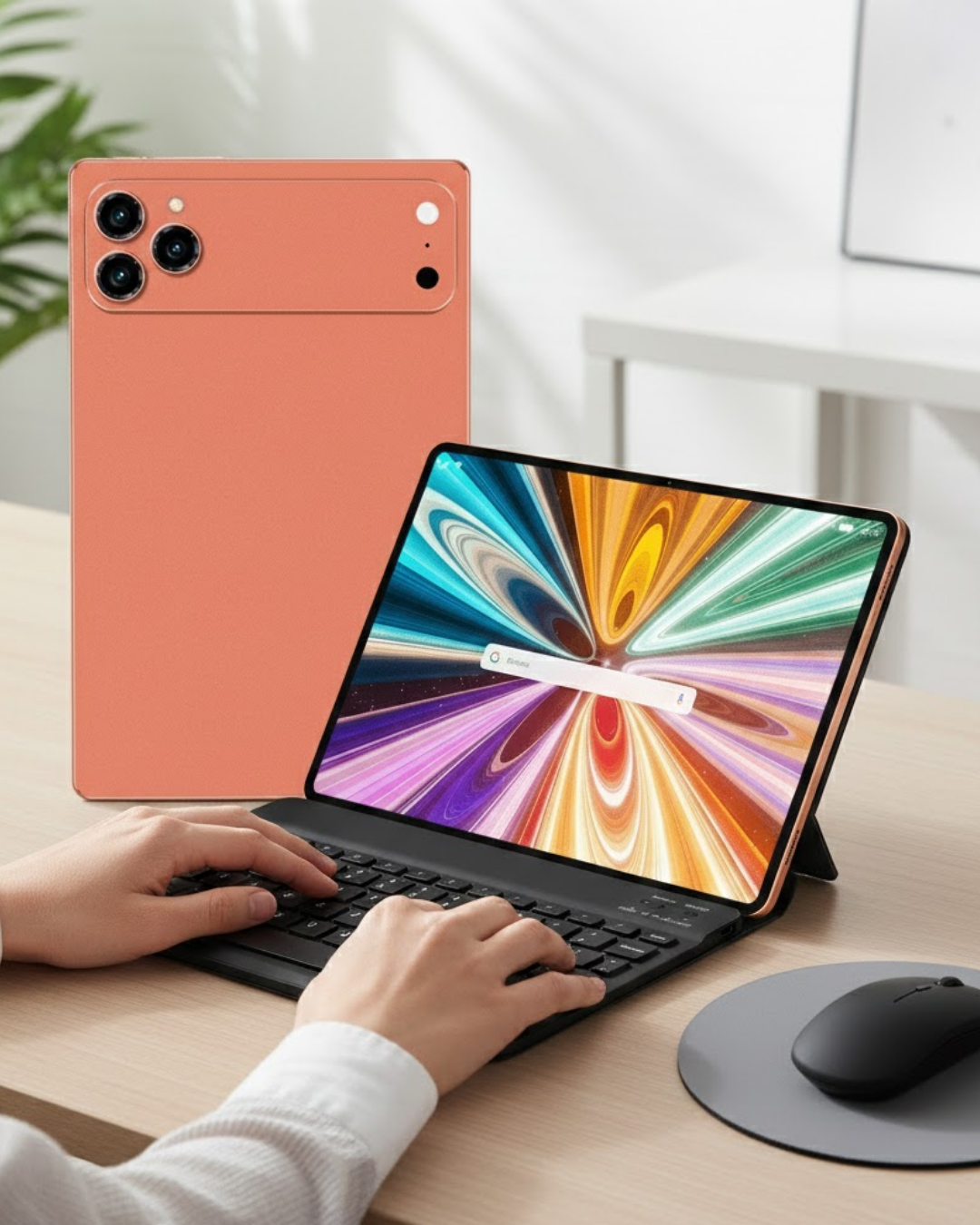 2-91 Android Tablet Klavyeli Set Stylus Kalem Kılıf Cam Dahil - Vipsepet - Görsel 1