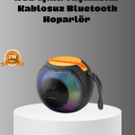Taşınabilir Bluetooth Hoparlör – RGB Işıklı, Güçlü Bas ve 8 Saat Pil Ömrü - Vipsepet