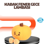 Dekoratif Pumpkin Gece Lambası Şarjlı Dokunmatik LED Işık - Vipsepet