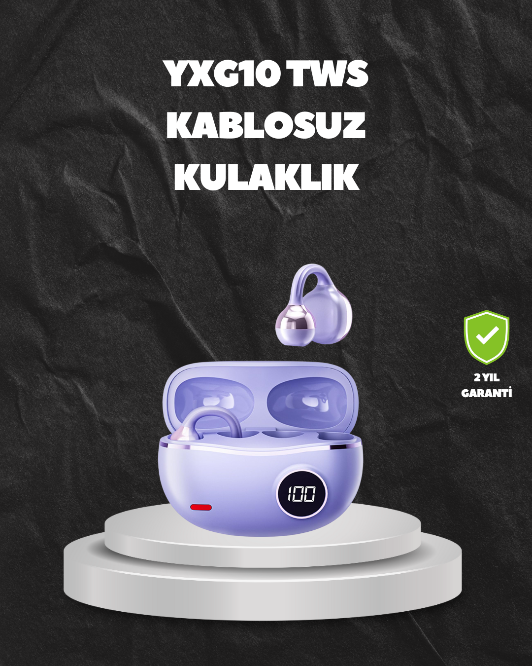 2-94 YXG10 TWS Kablosuz Kulak İçi – Elmacık Kemiği İletimli, Şık ve Hafif - vipsepet - Görsel 1
