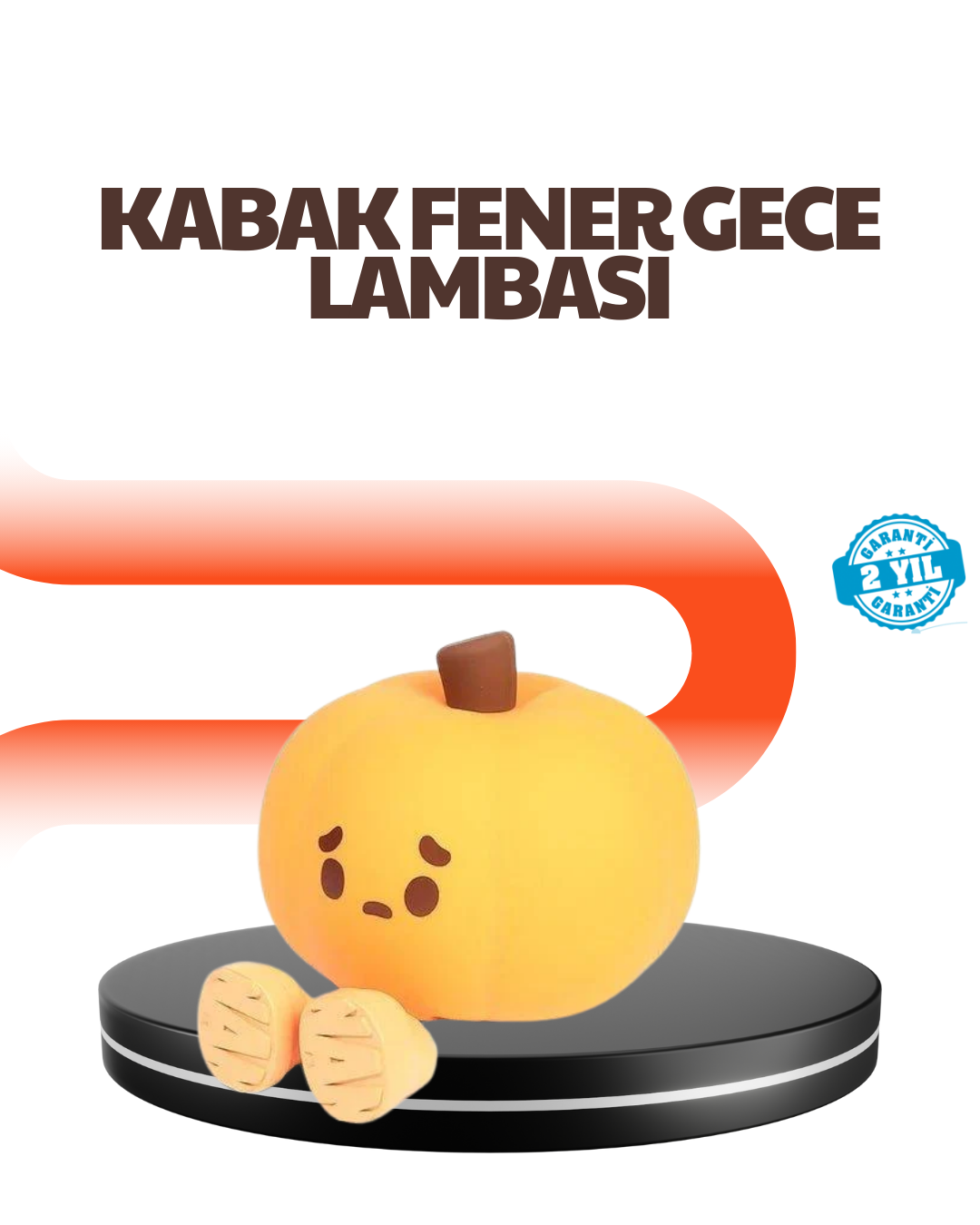 2-94 Dekoratif Pumpkin Gece Lambası Şarjlı Dokunmatik LED Işık - Vipsepet - Görsel 1