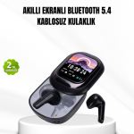 Bluetooth 5.4 Kulaklık – Gürültü Engelleme ve Akıllı Ekranlı Şarj Kutusu - vipsepet