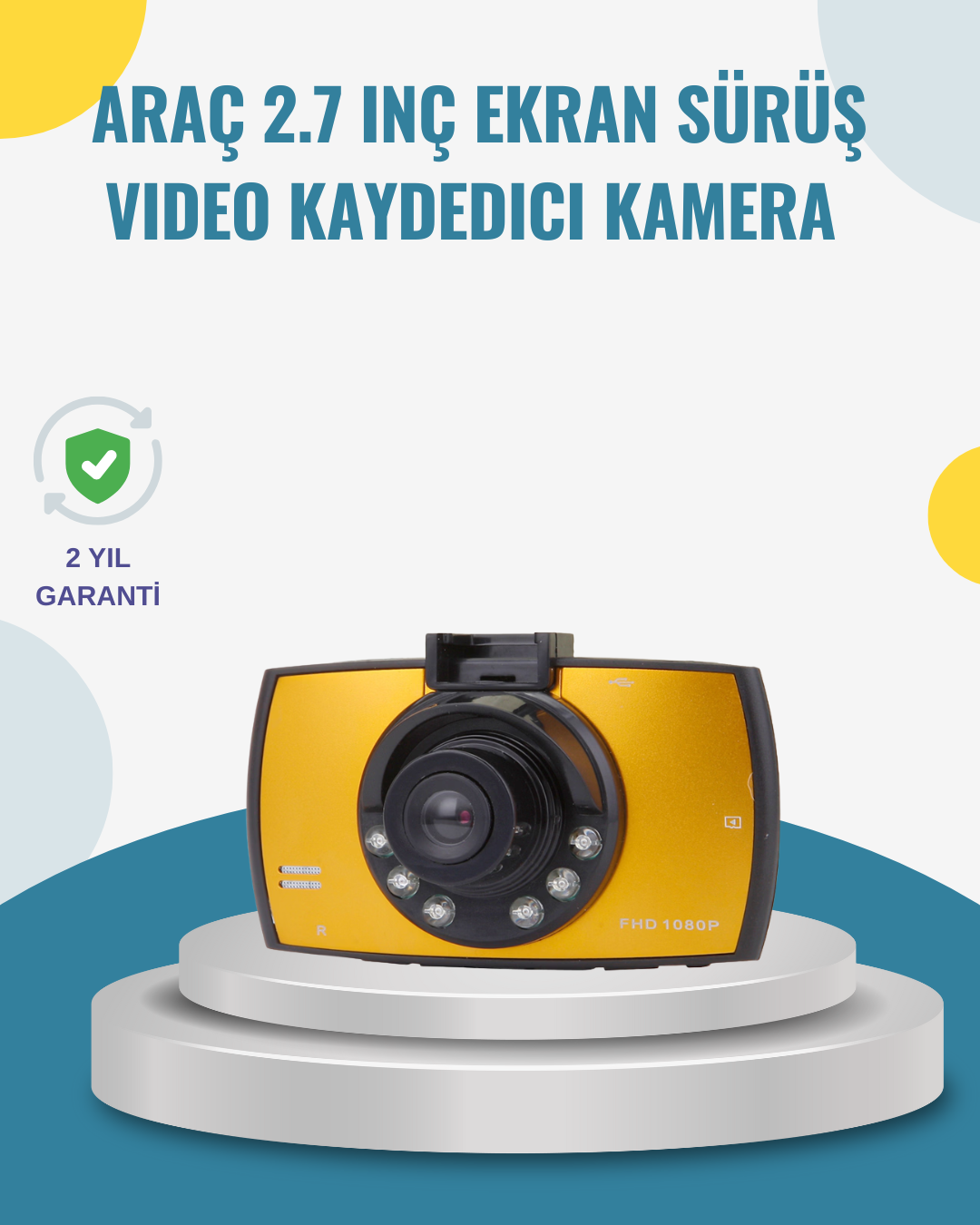 2 Araç İçi HD DVR Kamera G Sensor ve Hareket Algılama Özellikli - Vipsepet - Görsel 1