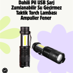 2000 Lümen LED El Feneri - Suya Dayanıklı, Odaklı, Klipsli - Vipsepet