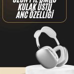 2025 Model Kulak Üstü Kablosuz Bluetooth Kulaklık Gürültü Azalta Uzun Pil - vipsepet