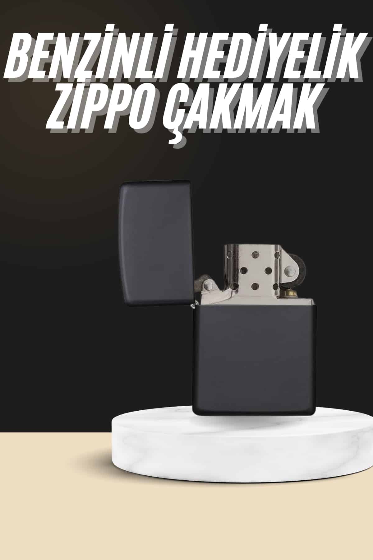 21-7 Erkeklere Özel Hediyelik Eşya Metalik Benzinli Çakmak Doldurulabilir - Vipsepet - Görsel 1