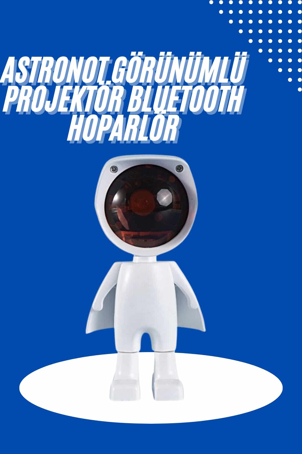 26-22 Astronot Işık Projektörü Gökkuşağı Projeksiyon Gece Lambası Hediyelik - Vipsepet - Görsel 1