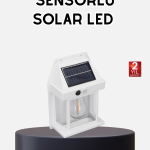 Solar Sensörlü Dış Mekan Lamba 3 Işık Modlu ve IP65 Dayanıklı - Vipsepet