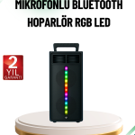 Şarjlı Işıklı Bluetooth Hoparlör | USB, AUX, TF Kart ve Radyo Destekli - Vipsepet