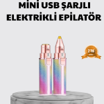Mini Yüz ve Kaş Epilatörü – 8000 RPM Güçlü Motor ve Paslanmaz Çelik Başlık - Vipsepet