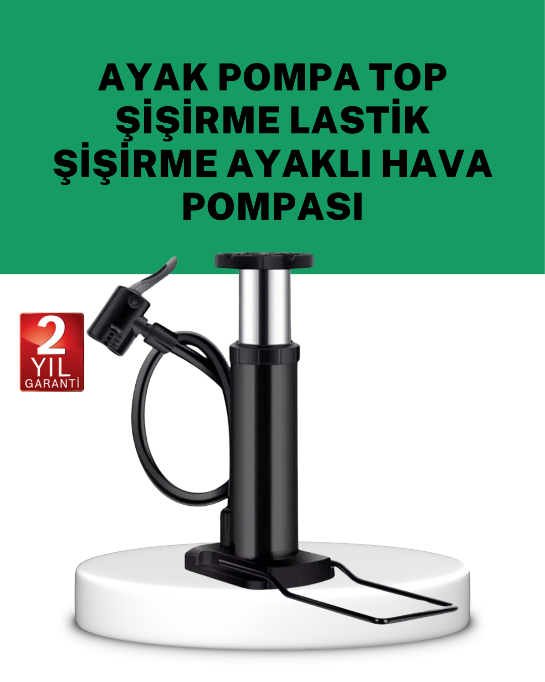 3-102 Çok Amaçlı Ayak Pompası Dayanıklı Pratik Hava Pompası - Vipsepet - Görsel 1