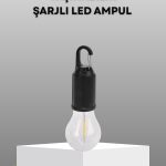 Şarjlı Kancalı LED Lamba – Kamp, Balkon ve Acil Durum Işığı - Vipsepet