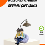 Sevgiliye Özel Çift Figürlü LED Masa Lambası Okuyan Çift Tasarım - Vipsepet