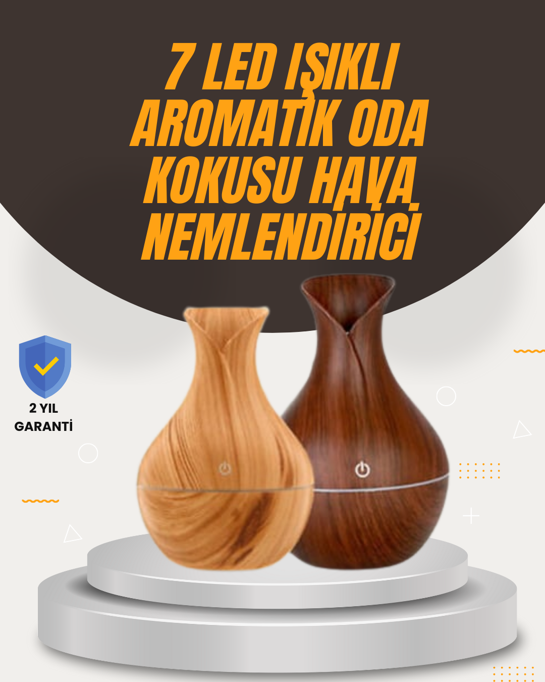 3-109 Aromaterapi Özellikli Ultrasonik Taşınabilir Oda ve Ofis Nemlendirici - Vipsepet - Görsel 1