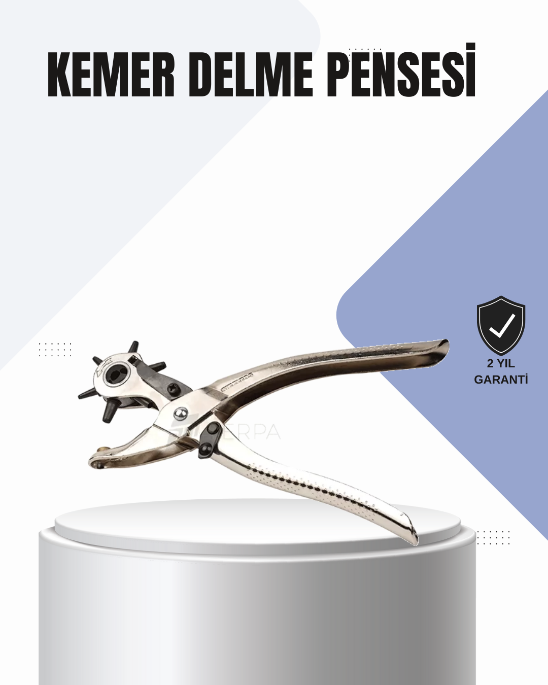 3-11 Kemer Delme Pensesi Çok Amaçlı 6 Farklı Delik Boyu Ayarlı Deri Delme Aleti - Vipsepet - Görsel 1