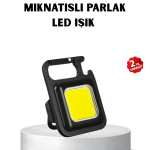 USB Type-C Şarjlı Mini Fener – Manyetik, Katlanabilir ve Şişe Açacaklı Tasarım - Vipsepet
