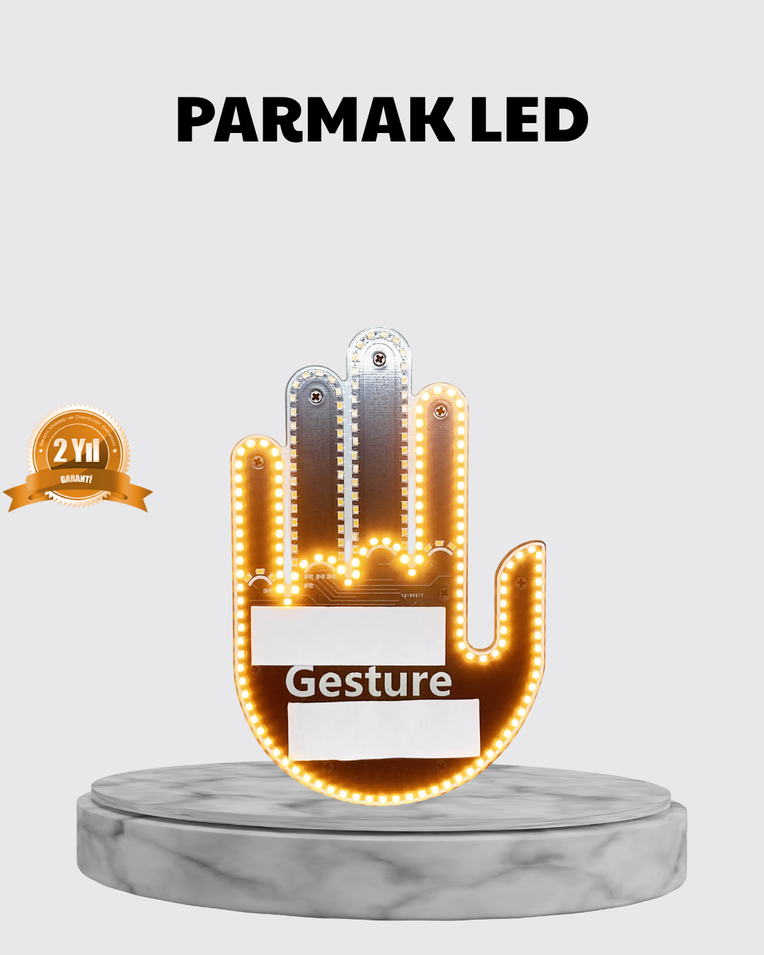 3-112 176 LED’li Amber Trafik Uyumlu Sinyal Işığı – El Hareketiyle Kontrol - Vipsepet - Görsel 1