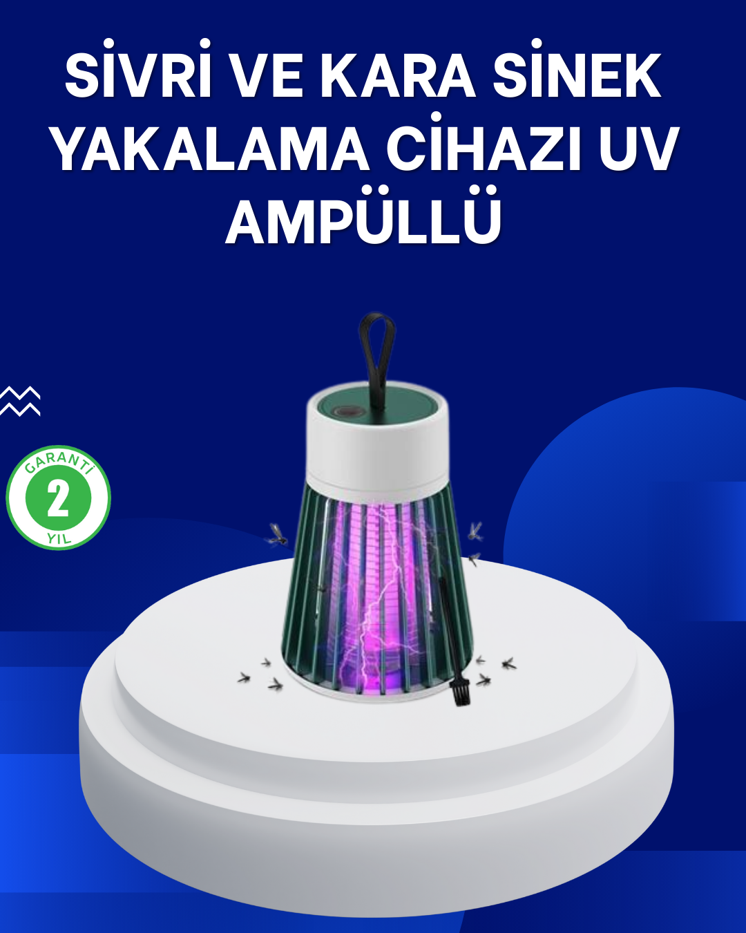 3-113 2’si 1 Arada LED Işıklı Elektrikli Böcek Öldürücü - Vipsepet - Görsel 1