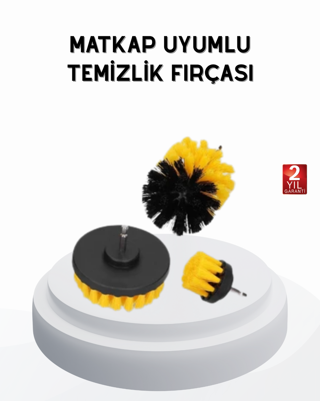 3-114 3’lü Matkap Temizlik Fırçası Seti – Banyo, Mutfak ve Araç Jantı İçin Etkili - Vipsepet - Görsel 1