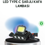Şarjlı LED Kafa Lambası 800 Lumen COB XPE Ayarlanabilir Başlıklı - Vipsepet