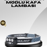USB Şarjlı LED Kafa Lambası 300 Lümen Güç Göstergeli - Vipsepet