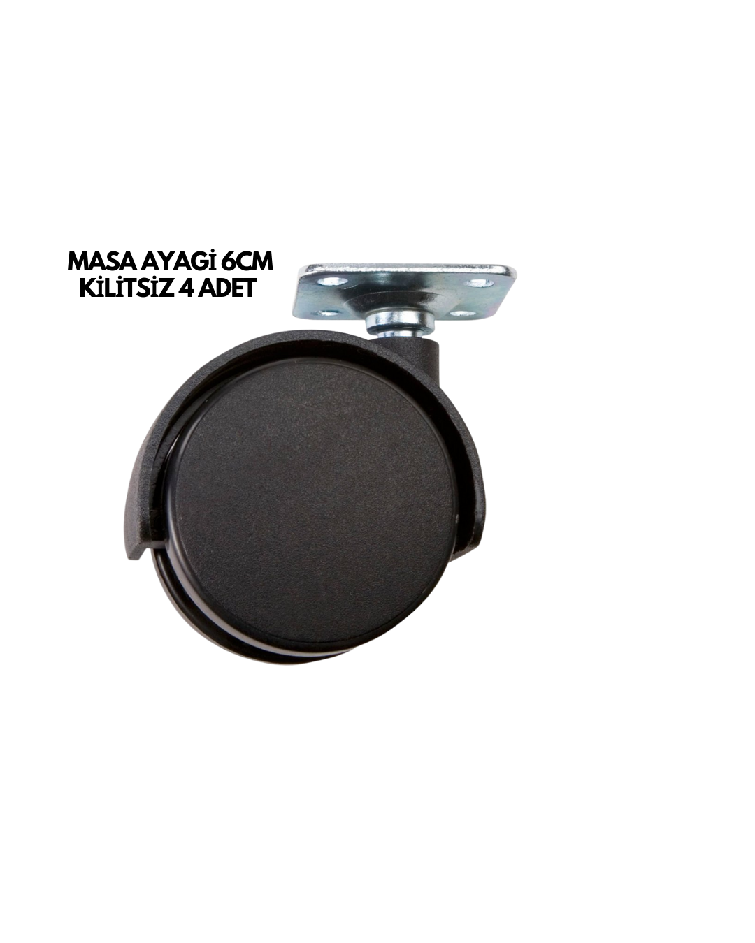 3-121 MASA AYAĞI 6CM KİLİTSİZ 4 ADET - Vipsepet - Görsel 1
