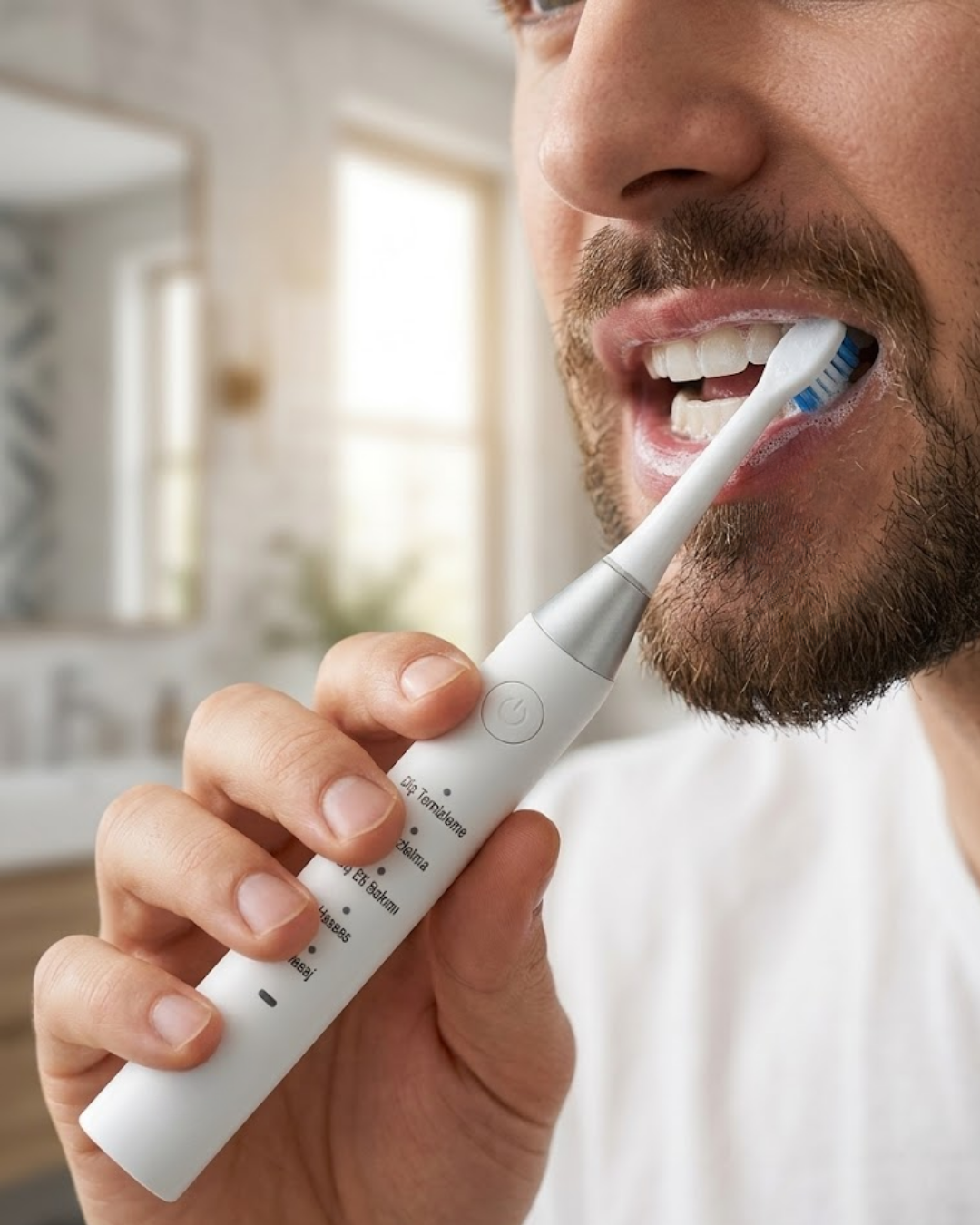 3-122 Sonic Diş Fırçası Derin Temizlik 21000 Titreşim ve 5 Farklı Mod - Vipsepet - Görsel 1