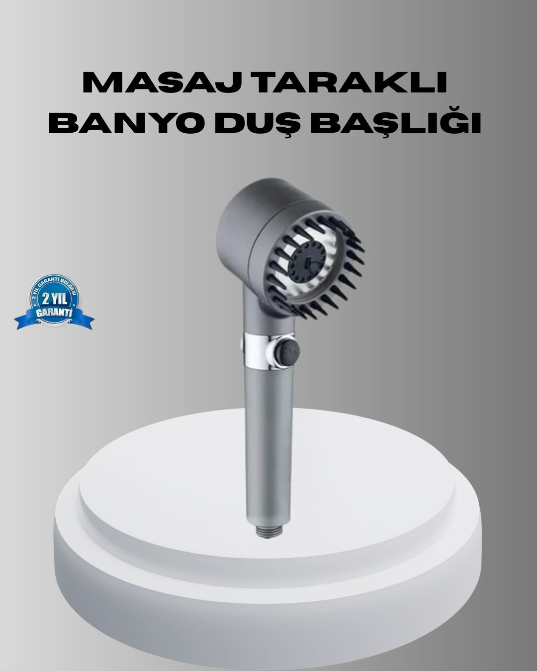 3-123 Spa Etkili Masaj Uçlu Duş Başlığı Ergonomik Tasarım - Vipsepet - Görsel 1