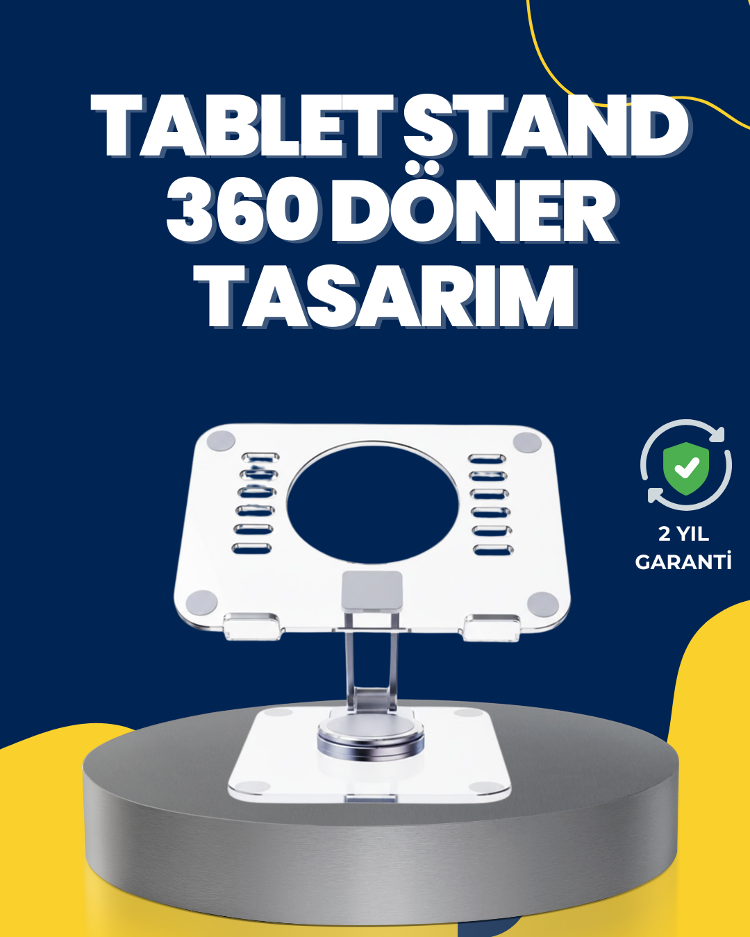 3-130 Evrensel Tablet Tutucu Stand Oyun ve Video İzleme İçin - Vipsepet - Görsel 1