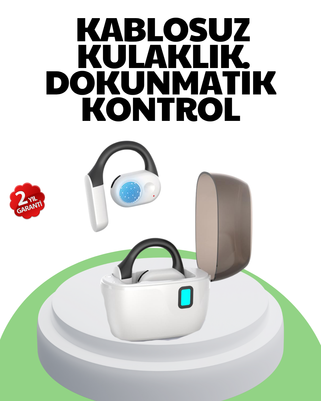 3-14 Kablosuz Kulak İçi Kulaklık – Gürültü Azaltma, Net Ses, Eller Serbest Arama Özelliği - vipsepet - Görsel 1