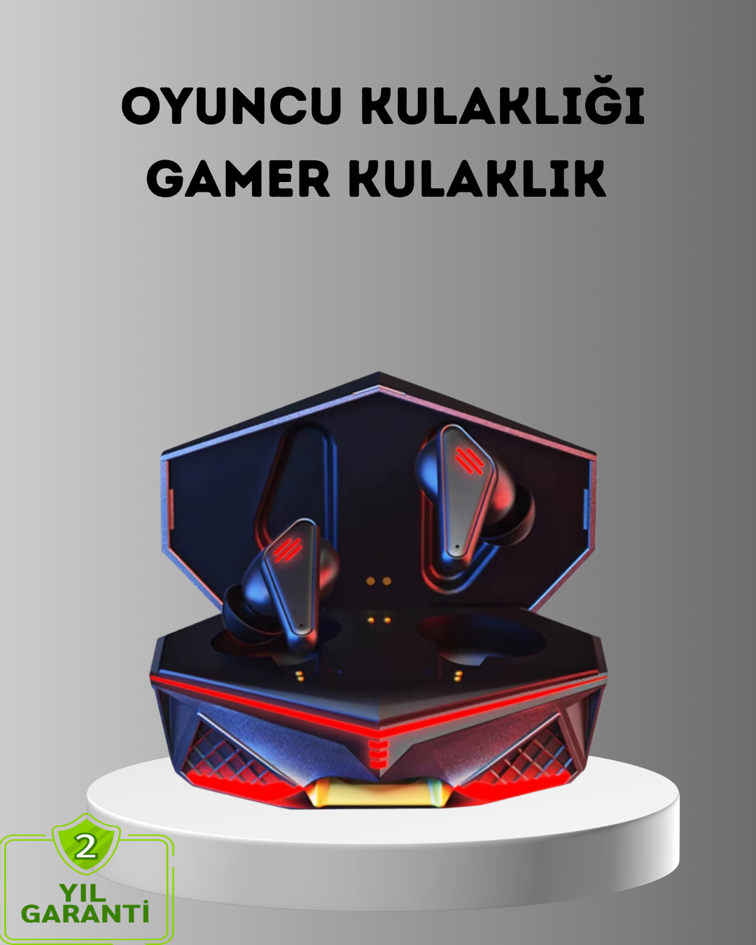 3-140 Gürültü Engelleme Özellikli Kablosuz Bluetooth Kulaklık Dokunmatik - vipsepet - Görsel 1