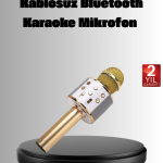Kablosuz Karaoke Mikrofon USB AUX Destekli Parti ve Eğlence İçin - Vipsepet