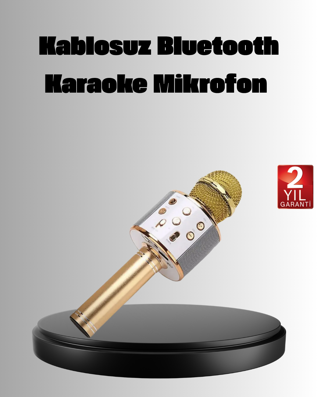 3-144 Kablosuz Karaoke Mikrofon USB AUX Destekli Parti ve Eğlence İçin - Vipsepet - Görsel 1