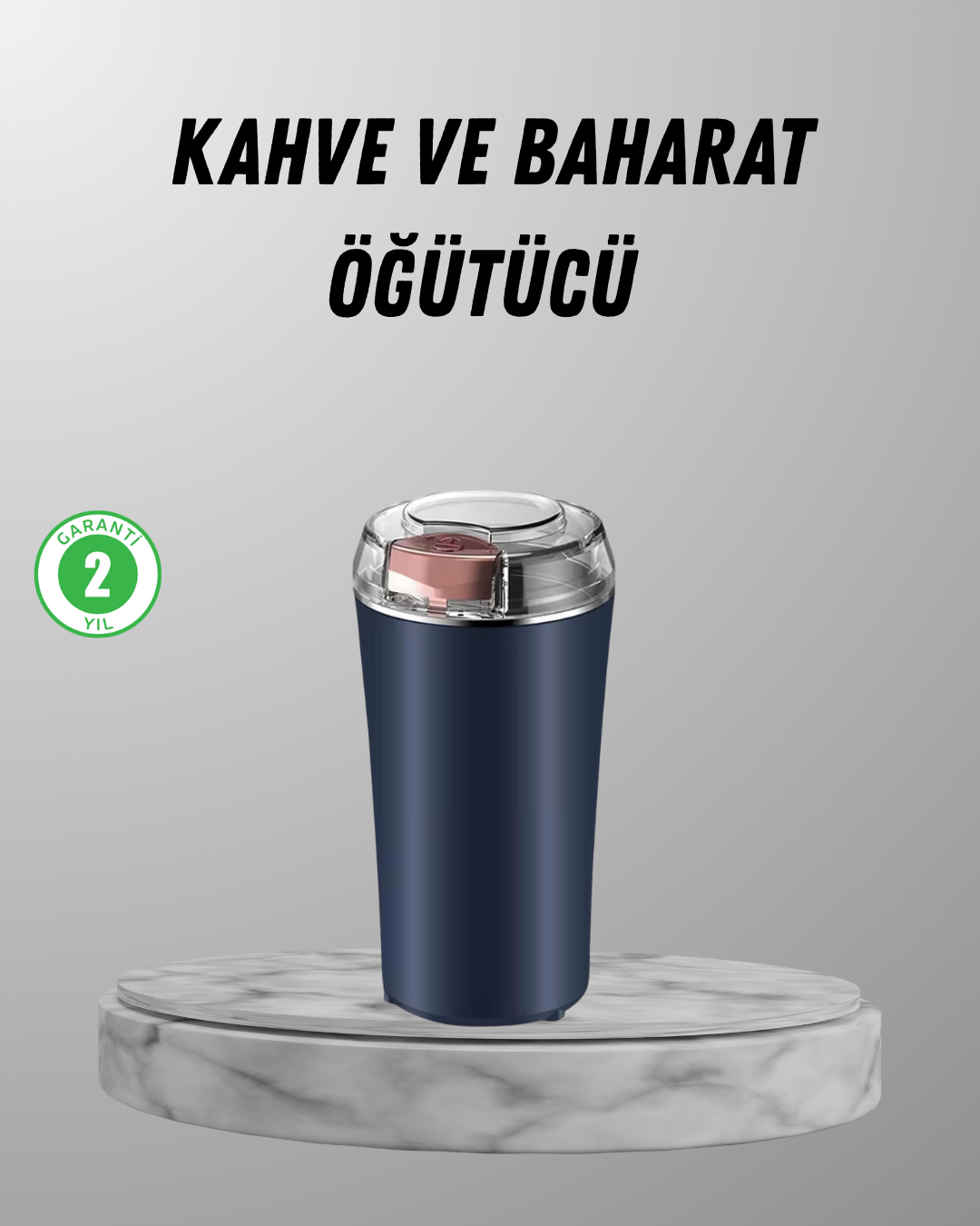 3-148 Elektrikli Kahve ve Baharat Öğütücü – Güçlü Motor, Paslanmaz Çelik Gövde, Kolay Temizlik - Vipsepet - Görsel 1
