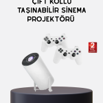 Kablosuz Projeksiyon Cihazı 4K Destekli HDMI USB Oyun Uyumlu - Vipsepet
