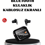 ANC Teknolojili Kablosuz Bluetooth Kulaklık – Dokunmatik, Dijital Göstergeli, Yüksek Ses Kalitesi - vipsepet