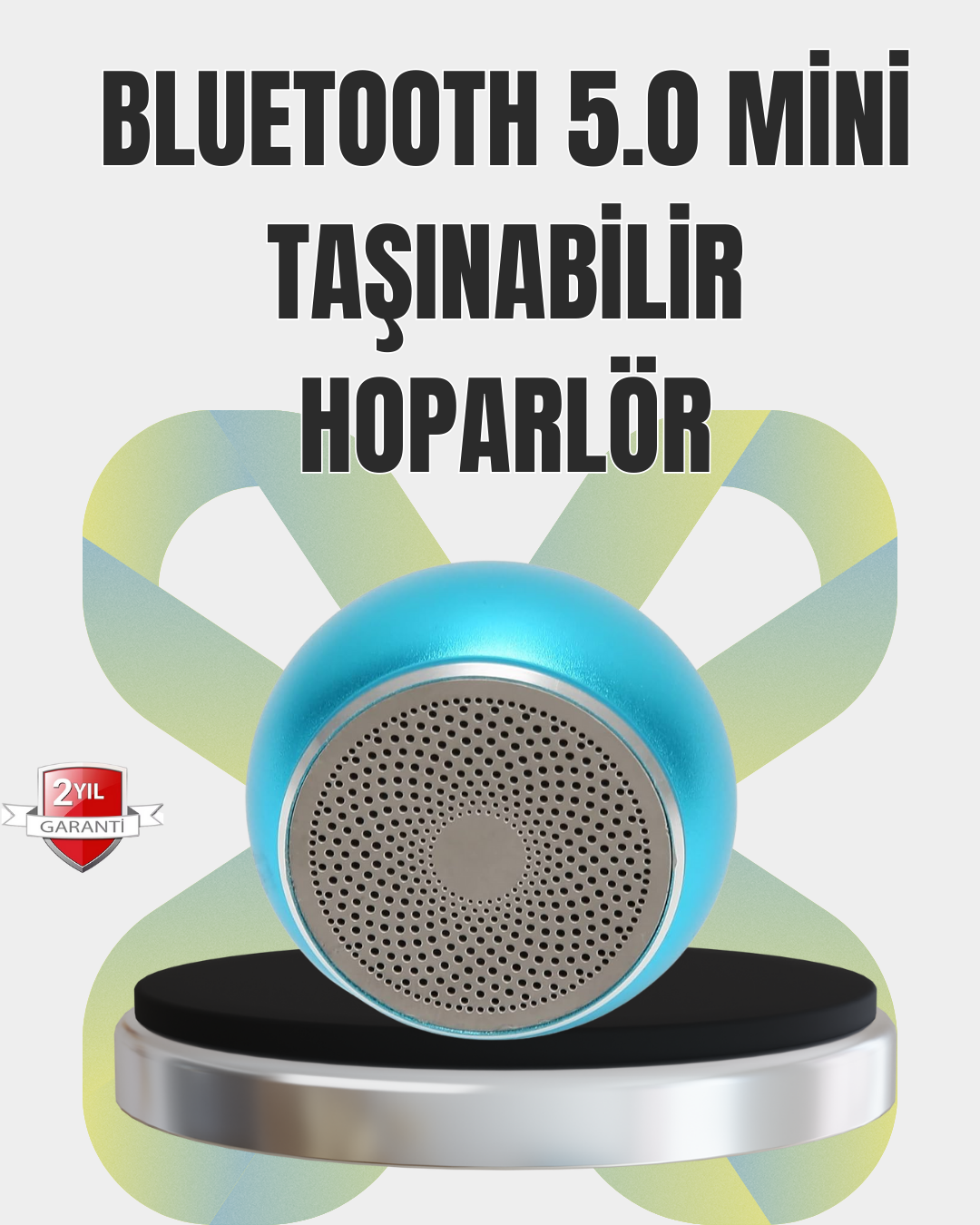 3-155 Kablosuz Bluetooth 5.0 Hoparlör | Kompakt ve Güçlü Ses - Vipsepet - Görsel 1