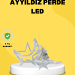 126 LED’li Yıldız Ay Perde Işık Prizden Çalışan Dekoratif Aydınlatma - Vipsepet
