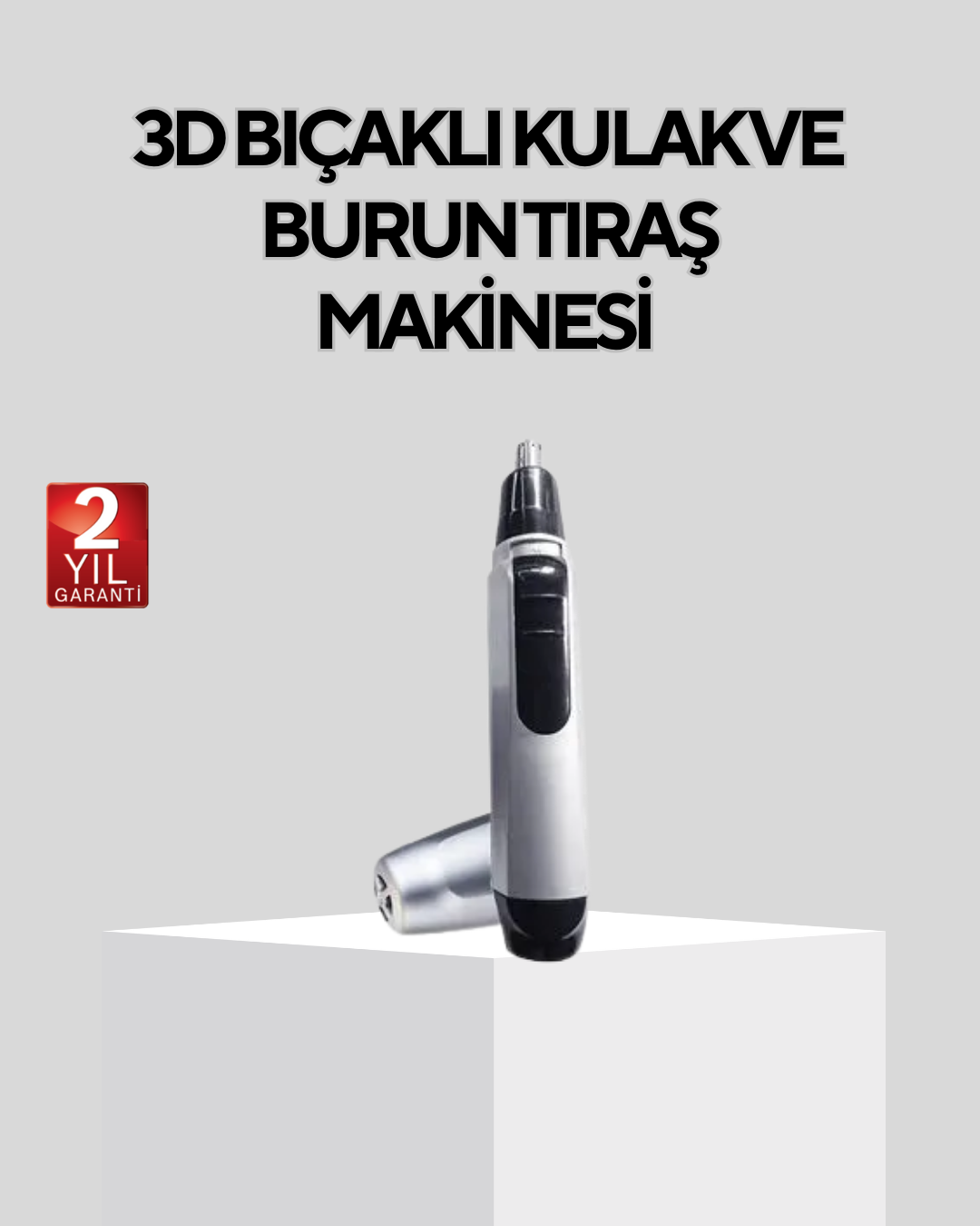 3-16 Burun Kulak ve Kaş Tıraş Makinesi 3D Keskin Bıçaklı Pil ile Çalışan - vipsepet - Görsel 1