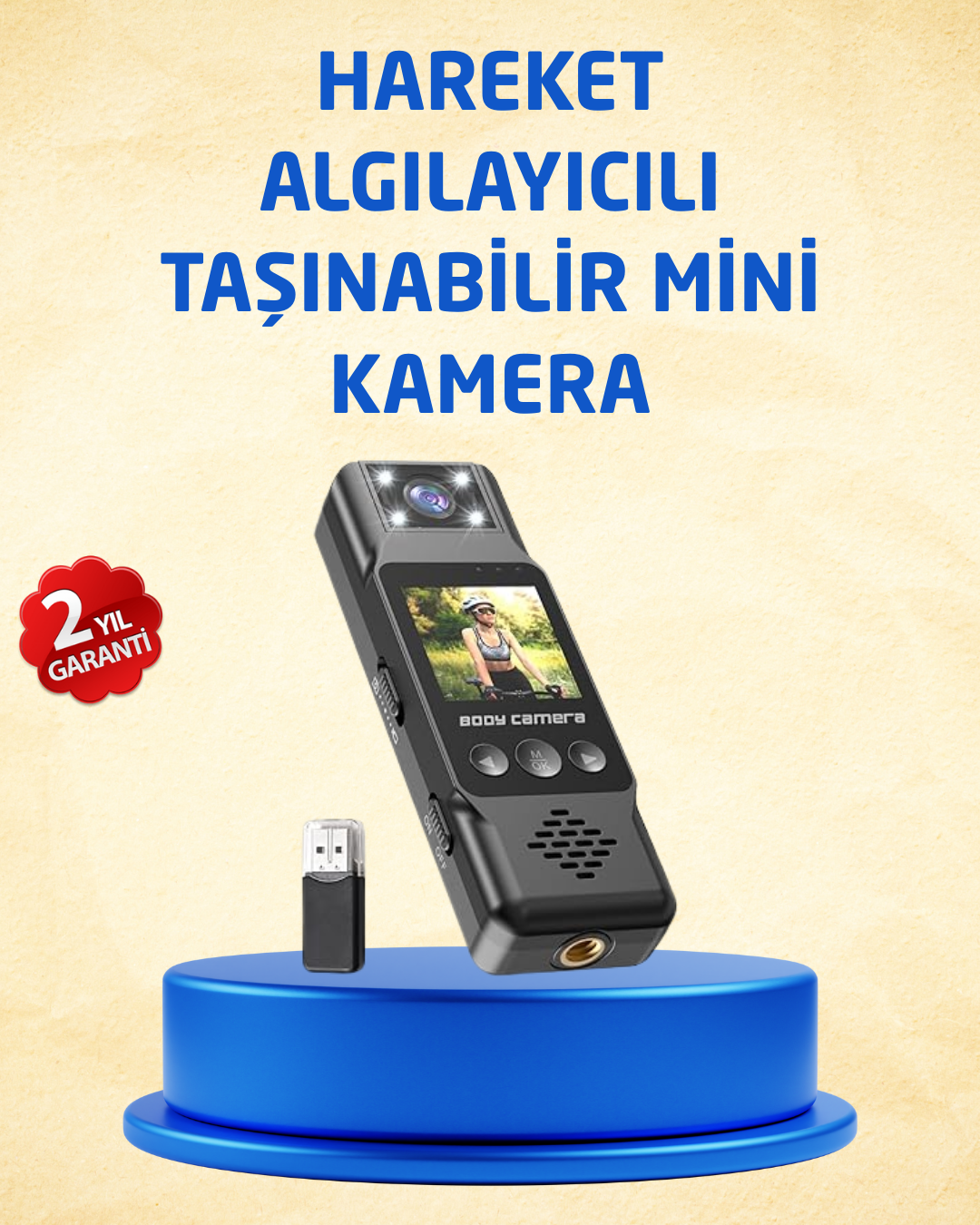 3-160 Taşınabilir Full HD Mini Kamera TFT Ekranlı - Vipsepet - Görsel 1
