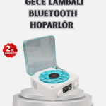 3-ü-1 Gece Işığı Bluetooth Hoparlör Dijital Saat Vintage Plak Çalar Tasarımlı - Vipsepet