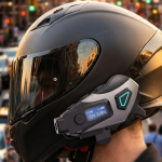 Kask İçi Kablosuz Kulaklık Kamera Fonksiyonlu IPX8 Su Geçirmez ve LED Ekranlı - vipsepet