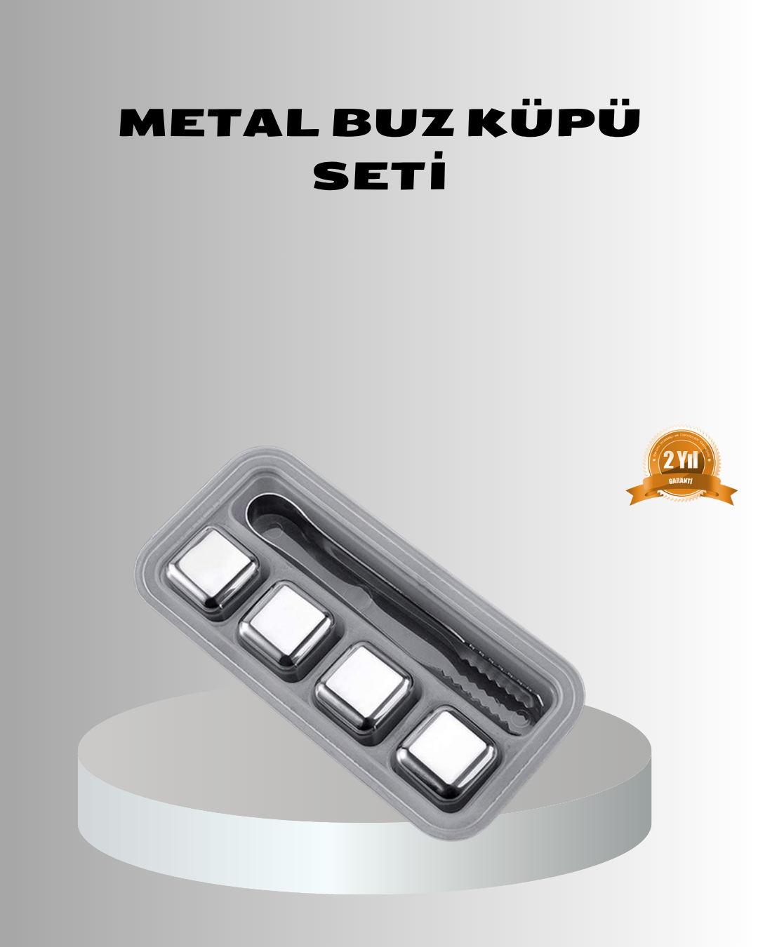 3-17 Paslanmaz Metal Buz Küpleri Seti Klipsli Sulandırmadan Soğutma Özellikli - Vipsepet - Görsel 1
