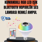12W LED Ampul – Renkli Işık ve Dahili Hoparlör Özellikli - Vipsepet