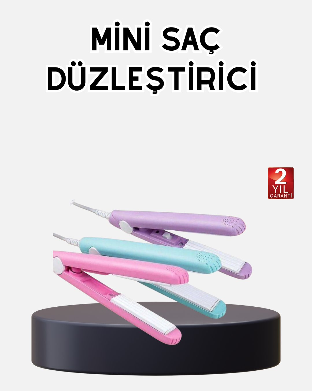 3-172 Seyahat Tipi Mini Saç Düzleştirici – Seramik Kaplama, Hızlı Isınma, Kompakt Tasarım - Vipsepet - Görsel 1
