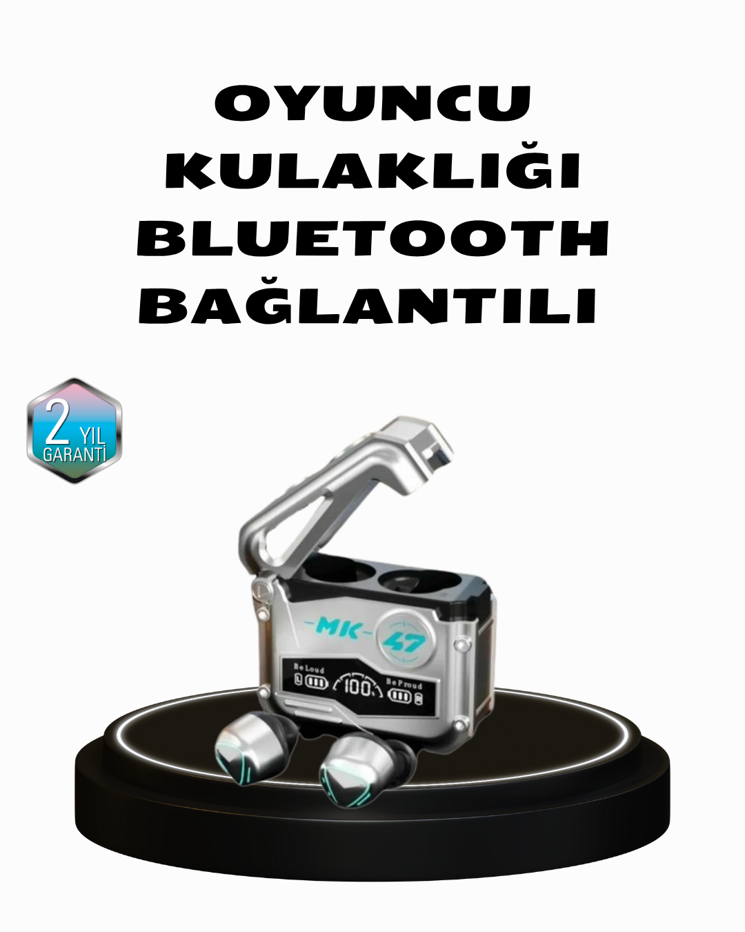 3-174 Kablosuz Spor Kulaklık – Düşük Gecikmeli Oyun Modu, Powerbank Şarj Kutusu - vipsepet - Görsel 1