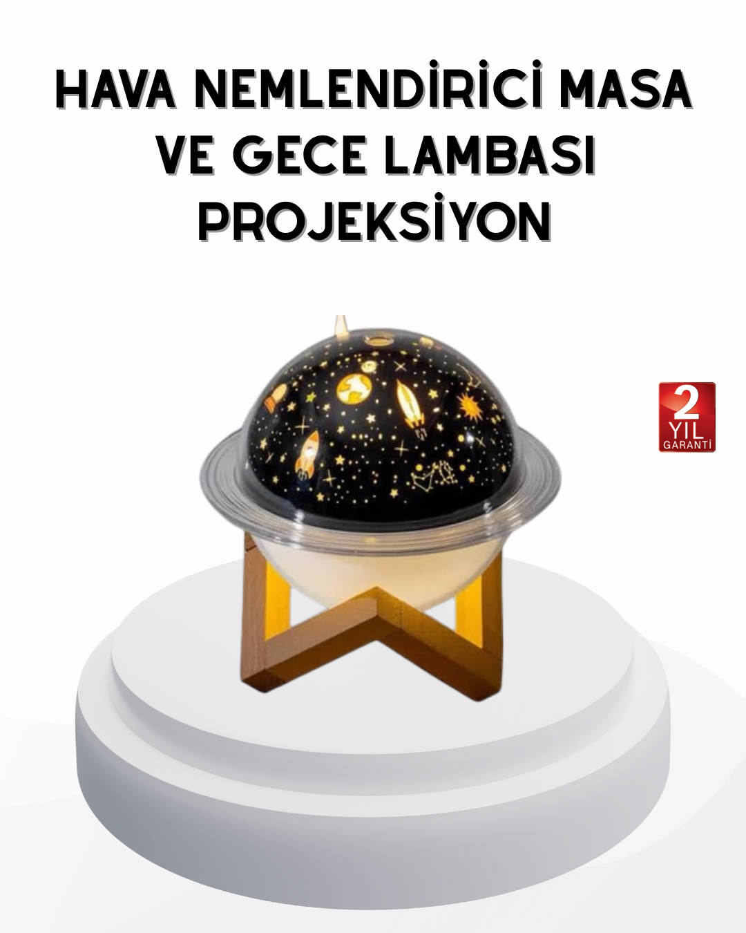 3-176 USB Mini Hava Nemlendirici ve Projeksiyon Lamba – Taşınabilir, Sessiz, Dekoratif Aromaterapi Cihazı - Vipsepet - Görsel 1