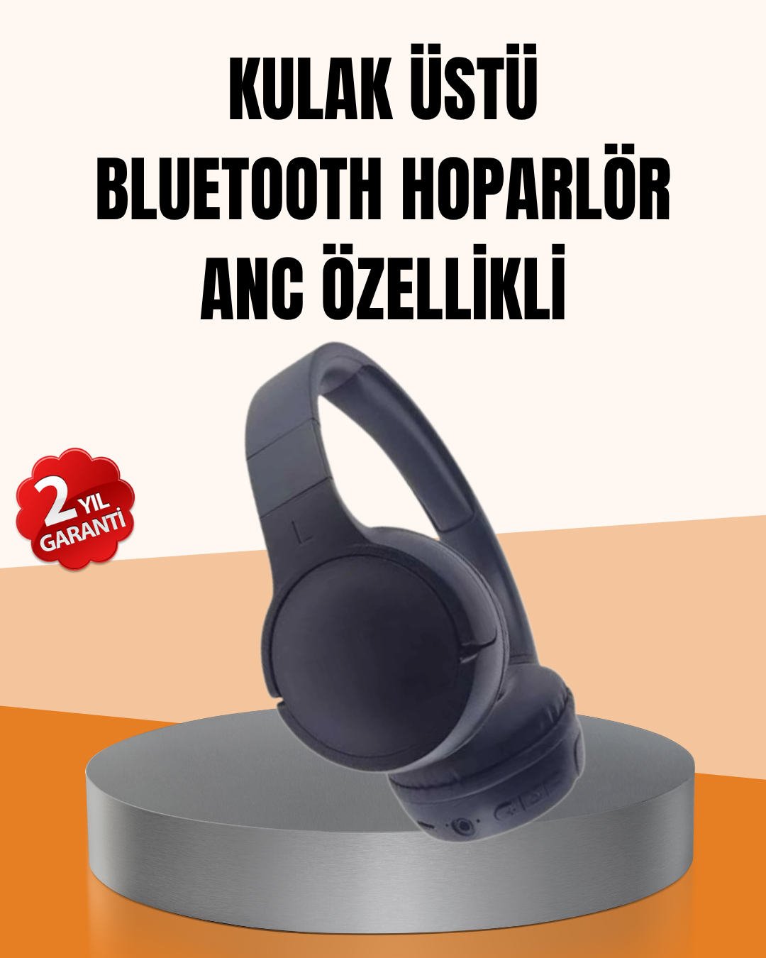 3-18 Ayarlanabilir Baş Bantlı Kablosuz Kulak Üstü Kulaklık - Vipsepet - Görsel 1