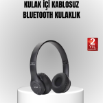 Bluetooth Kablosuz Kulaklık – Extra Bass, TF Kart, Mikrofonlu, Ayarlanabilir Ergonomik Tasarım - vipsepet