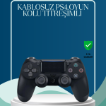 Kablosuz PS4 Oyun Kolu Çift Motor Titreşimli Uzun Bataryalı - Vipsepet